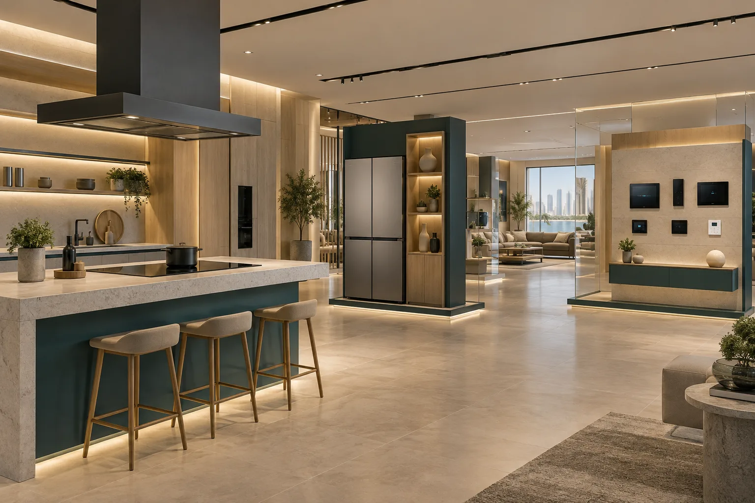 An open appliance and smart-home product display concept